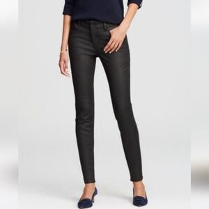 Ann Taylor The Skinny Modern Fit Coated Jean Black